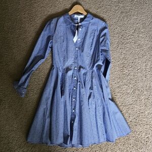 BCBGeneration Blue Striped Dress
